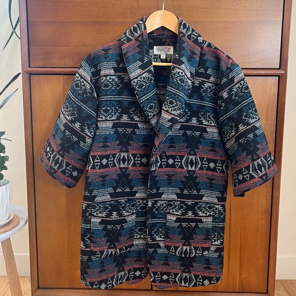Geo Pattern Easy Fit Jacket - Urban Outfitters